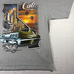 Shaka CALIFORNIA LOWRIDER T-shirt Cali Style Low Rider Urban Streetwear Men’s XL