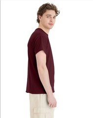Hanes 5170 5XL EcoSmart Crewneck Short Sleeve Tee Pit to Pit 31″ Unisex Maroon