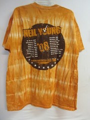 NEIL YOUNG OFFICIAL MERCH N.A. FALL TOUR 2008 CONCERT MUSIC SHIRT EXTRA LARGE
