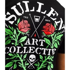 Men’s Sullen Art Collective Pushers Jet Black Rose Premium Tee T-Shirt M-XXXL