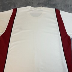 Adidas Climalite T-Shirt Men’s XL White/Red 3 Stripes Athletic Exercise Running