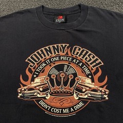 Johnny Cash Zion Roots Wear 2007 T Shirt Men’s Size 2XL Black Country Tee