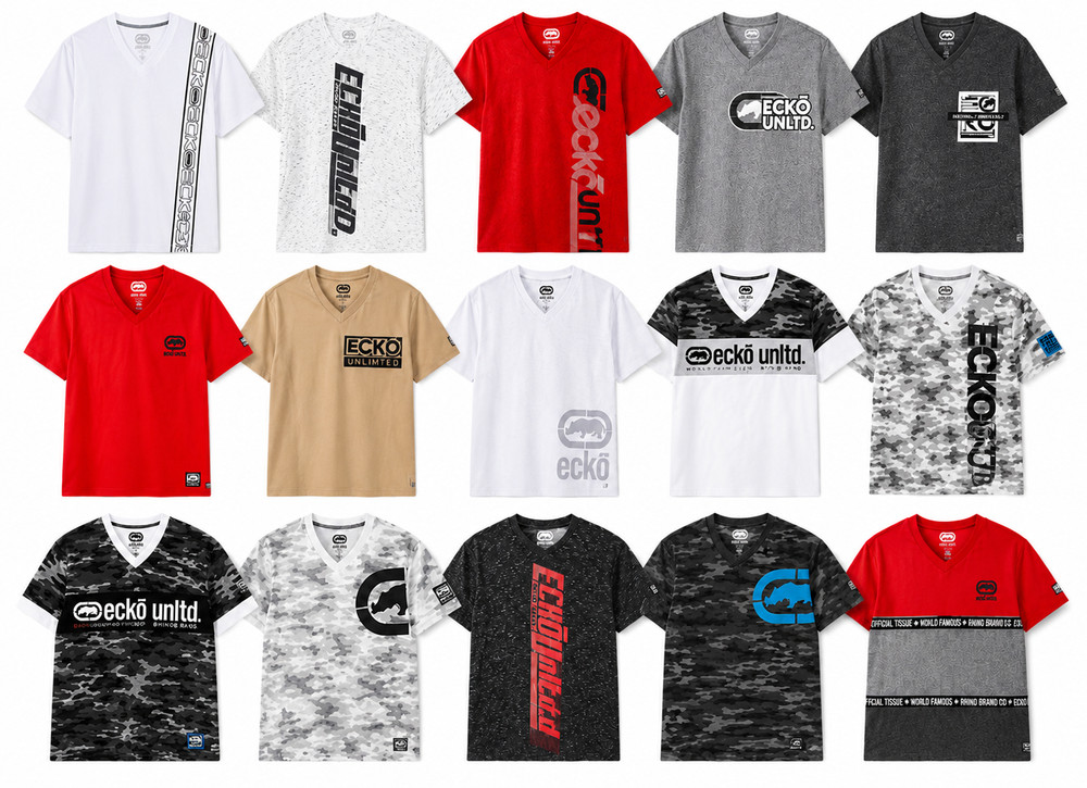 Ecko Unltd Wholesale Lot of 5 Men’s Random Assorted Graphic T-Shirts Brand New