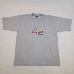 Chiang Mai Thailand T Shirt Size L By Tada Collection Grey
