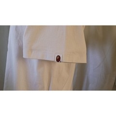 A Bathing Ape BAPE White College Logo Ape Head Graphic T-Shirt Mens Size M