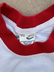 Sneakers Vintage 1982 34-36 White/Red bud man Budweiser college frat tee