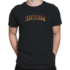PHOENIX Animal Print Bold Lettering Men’s T-shirt
