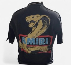 Crystal Cobra Oversized T-Shirt | Size M | Black Washed Short Sleeve