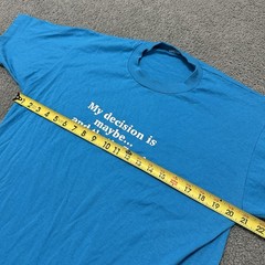 Vintage 90s “My Decision Is Maybe And That’s Final” Funny Single Stitch T Shirt