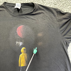 Stephen Kings IT Shirt Mens Size XL Scary Clown Balloon Horror Movie Faded Y2K