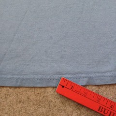 Vtg Nike T Shirt Mens XXL Blue Center Swoosh Embroidered There Is No Finish Line