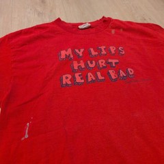 VTG Napoleon Dynamite Adult Medium Shirt My Lips Hurt Real Bad Promo Mighty Fine