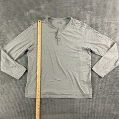 Patagonia Shirt Mens Large Long Sleeved Daily Henley Gray Casual