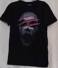 Halloween Brooklyn Vertical Black Skull Horror T Shirt Size M