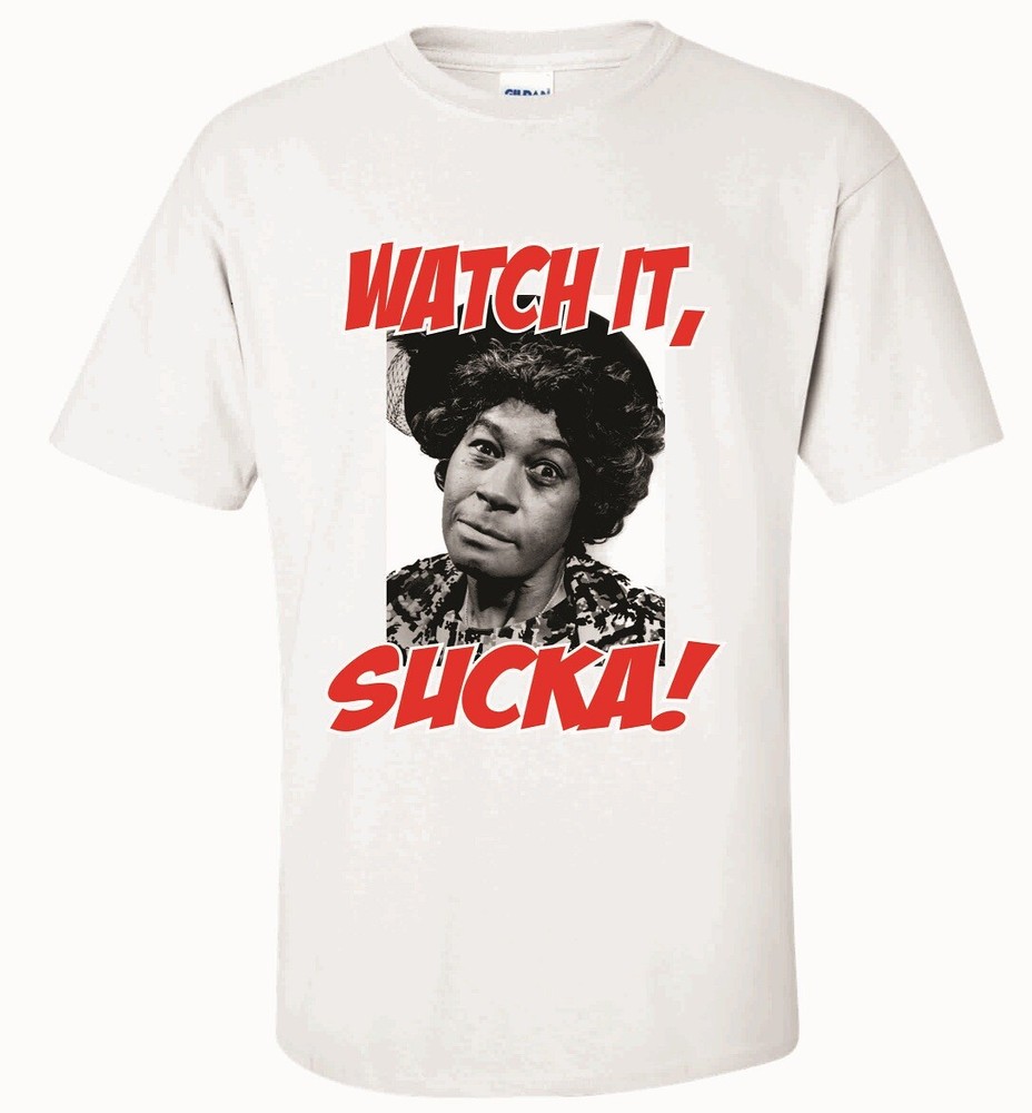 AUNT ESTHER WATCH IT SUCKA T-SHIRT RETRO COMEDY SANFORD SON REDD FOXX TV