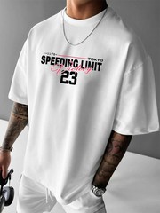 New Men’s Tokyo JDM Supra T-Shirt Speeding Limit Victory Print Streetwear Crew