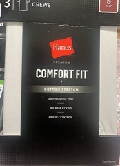 Men’s Hanes Comfort Fit 3-Pack Crew T-shirts, Short Sleeve. White Small, 2 Packs