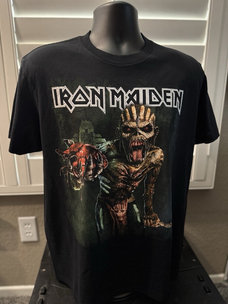 Iron Maiden Official “The Book Of Souls” 2017 World Tour T-Shirt 2XL XXL New