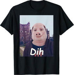 Funny brainrot gen z Humor cat Meme dihh cat Meme gen Alpha T-Shirt