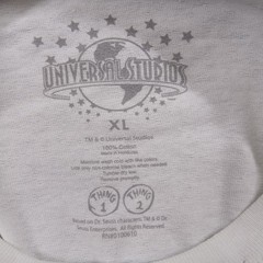 Universal Studios Dr Seuss Shirt Mens XL White Grandfather of All Things Tee