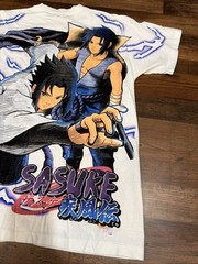 VTG Naruto Sasuke Shirt Anime Shippuden Shonen Jump Bleach One Piece BOOT AOP