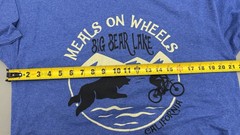 Fruit of the Loom Meals on Wheels Big Bear Lake California Graphic T-Shirt Large