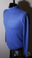 AMAZON Essentials Blue Modal Long Sleeve Turtleneck Top Men’s Size L NWT