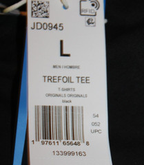 NEW MEN’S ADIDAS ORIGINALS GOLD TREFOIL SHIRT ~SIZE LARGE #JD0945