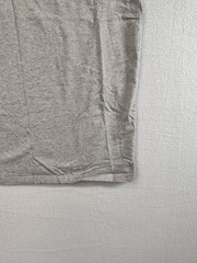 Stone Falcon Men Shirt XL Gray Striped Short Sleeve V Neck Casual Relaxed Fit