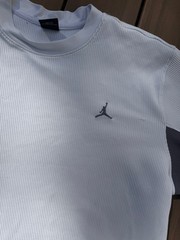 Air Jordan 2005 Long Sleeve Thermal Mens L Gray 20th Anniversary Jumpman L