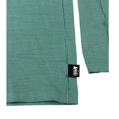 REI Co-op Mens Merino Wool Long Sleeve Base Layer Top Green Large 23099-S25
