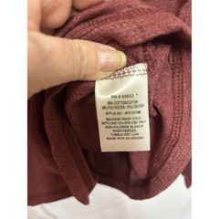 PX Clothing Mens XXL Burgundy Red Long Sleeve Henley Shirt Eco-Friendly 8PC1276M