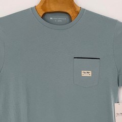 TravisMathew Social Club Mens Pocket T-Shirt Blue Green Cotton Tee Large NEW