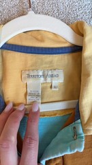 100% Cotton Territory Ahead Colorblock Crop Polo