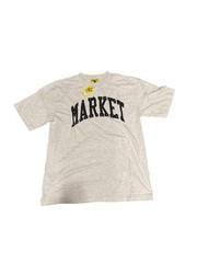 Market Arc Puff T Shirt Ash Gray Blue Logo Cotton Large NWT Casual Comfort XL