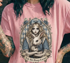 Dark Alice in Wonderland Illustration T-Shirt | Gothic Victorian Whimsigoth Fair