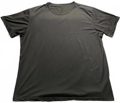 Black T-Shirt Men XL Polyester Elastane Crew Neck