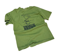 UNIQLO UT Peanuts Charlie Brown Raglan T-Shirt Green Men’s M Vintage Style