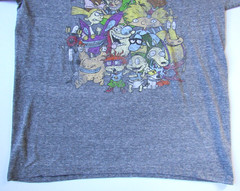 Nickelodeon Tee Character Mash Up Graphic T Shirt Rugrats Ren Stimpy L Large