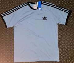 NEW MENS ADIDAS ORIGINALS CALIFORNIA 3 STRIPES TREFOIL SHIRT ~SIZE LARGE #JY1371
