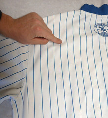 Vintage Bad Boy Brand Baseball Jersey L 1993 Pinstripe Snap Button Shirt Hip Hop