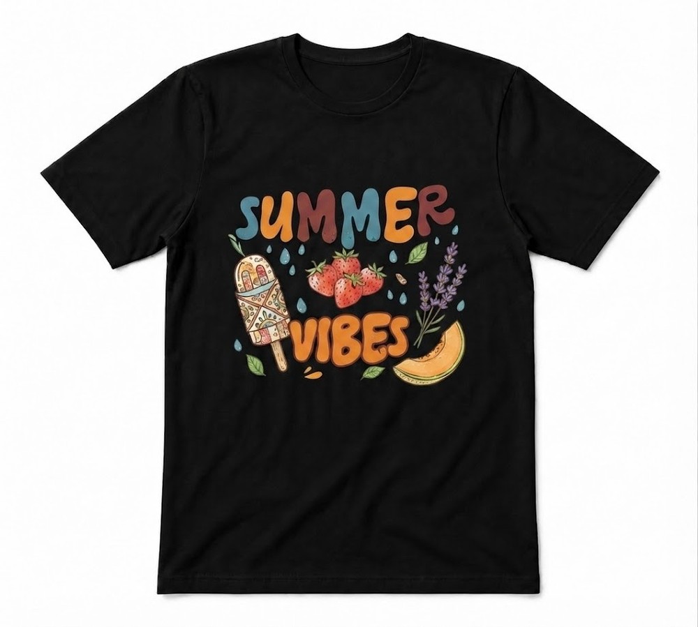 Summer Vibes Lemonade Summer Vibes Holiday Funny Black T-ahirt