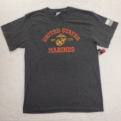US Marine Corps T-shirt USMC Semper Fi Veterans Day Patriotic Military USA Large