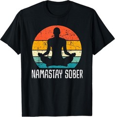 Namastay Sober Recovery Support Sobriety Na Aa Unisex Tee S-3XL