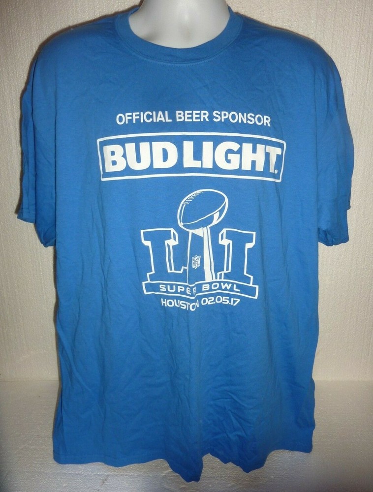 BUD LIGHT BEER Sponsor NFL Super Bowl Budweiser 2017 Patriots vs Falcons C-36