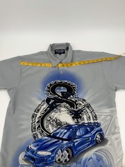 Silver Point Turbo Trigger Shirt XL Y2K Street Racing Graphic Korea