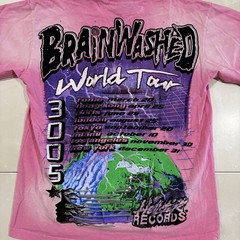 Hellstar T Shirt Men’s Large Brainwashed Pink AOP Skate Grunge Punk Y2K 3005