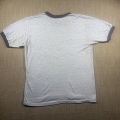 Vintage Miller Lite Beer Shirt Mens Large Gray Ringer Made USA 80s Soft