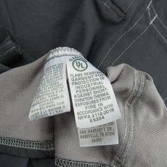 Bulwark Shirt Mens Large Gray Henley FR Fire Resistant IQ Westex Pocket Cat 2 A1