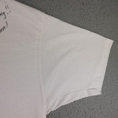 Vintage WZZK Country Music Shirt Mens XL White 104.7 Bill Lawson Signed 90s